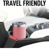 imageZulay 12 oz Insulated Coffee Mug with Lid  Stainless Steel Camping Mug Tumbler with Handle  Double Wall Vacuum Duracoated Insulated Mug For Travel Camping Office Outdoor CinnamonPink