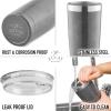 imageZulay 12 oz Insulated Coffee Mug with Lid  Stainless Steel Camping Mug Tumbler with Handle  Double Wall Vacuum Duracoated Insulated Mug For Travel Camping Office Outdoor CinnamonCharcoal Shimmer