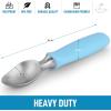 imageZulay Heavy Duty Ice Cream Scoop  Stainless Steel Ice Cream Scooper With NonSlip Rubber Grip  Durable Ice Cream Spade  AntiThaw Icecream Scoup For Frozen Ice Cream ampamp Gelato BlueBlue