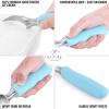 imageZulay Heavy Duty Ice Cream Scoop  Stainless Steel Ice Cream Scooper With NonSlip Rubber Grip  Durable Ice Cream Spade  AntiThaw Icecream Scoup For Frozen Ice Cream ampamp Gelato BlueBlue