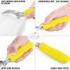 imageZulay Heavy Duty Ice Cream Scoop  Stainless Steel Ice Cream Scooper With NonSlip Rubber Grip  Durable Ice Cream Spade  AntiThaw Icecream Scoup For Frozen Ice Cream ampamp Gelato BlueYellow