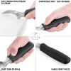 imageZulay Heavy Duty Ice Cream Scoop  Stainless Steel Ice Cream Scooper With NonSlip Rubber Grip  Durable Ice Cream Spade  AntiThaw Icecream Scoup For Frozen Ice Cream ampamp Gelato BlueBlack