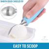 imageZulay Heavy Duty Ice Cream Scoop  Stainless Steel Ice Cream Scooper With NonSlip Rubber Grip  Durable Ice Cream Spade  AntiThaw Icecream Scoup For Frozen Ice Cream ampamp Gelato BlueBlue