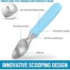 imageZulay Heavy Duty Ice Cream Scoop  Stainless Steel Ice Cream Scooper With NonSlip Rubber Grip  Durable Ice Cream Spade  AntiThaw Icecream Scoup For Frozen Ice Cream ampamp Gelato BlueBlue