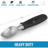 imageZulay Heavy Duty Ice Cream Scoop  Stainless Steel Ice Cream Scooper With NonSlip Rubber Grip  Durable Ice Cream Spade  AntiThaw Icecream Scoup For Frozen Ice Cream ampamp Gelato BlueBlack