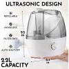 imageZulay Home Cool Mist Humidifiers For Bedroom 22L Water Tank  Quiet Ultrasonic Humidifiers For Large Room with Auto Shutoff Feature  Air Humidifier For Plants Nursery Kids Room GrayGray