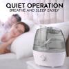 imageZulay Home Cool Mist Humidifiers For Bedroom 22L Water Tank  Quiet Ultrasonic Humidifiers For Large Room with Auto Shutoff Feature  Air Humidifier For Plants Nursery Kids Room GrayGray