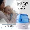 imageZulay Home Cool Mist Humidifiers For Bedroom 22L Water Tank  Quiet Ultrasonic Humidifiers For Large Room with Auto Shutoff Feature  Air Humidifier For Plants Nursery Kids Room GrayBlue