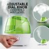 imageZulay Home Cool Mist Humidifiers For Bedroom 22L Water Tank  Quiet Ultrasonic Humidifiers For Large Room with Auto Shutoff Feature  Air Humidifier For Plants Nursery Kids Room GrayGreen