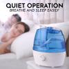 imageZulay Home Cool Mist Humidifiers For Bedroom 22L Water Tank  Quiet Ultrasonic Humidifiers For Large Room with Auto Shutoff Feature  Air Humidifier For Plants Nursery Kids Room GrayBlue