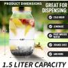 imageZulay Kitchen 1 Gallon Cold Brew Coffee Maker  Large Iced Tea ampamp Cold Brew Pitcher with ExtraThick Glass ampamp Stainless Steel Infuser  Drink ampamp Beverage Dispenser Jar with Airtight Lid ampamp Spout BlackGold