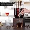 imageZulay Kitchen 1 Gallon Cold Brew Coffee Maker  Large Iced Tea ampamp Cold Brew Pitcher with ExtraThick Glass ampamp Stainless Steel Infuser  Drink ampamp Beverage Dispenser Jar with Airtight Lid ampamp Spout BlackRose Gold