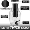 imageZulay Kitchen 1 Gallon Cold Brew Coffee Maker  Large Iced Tea ampamp Cold Brew Pitcher with ExtraThick Glass ampamp Stainless Steel Infuser  Drink ampamp Beverage Dispenser Jar with Airtight Lid ampamp Spout BlackMidnight Black