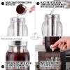 imageZulay Kitchen 1 Gallon Cold Brew Coffee Maker  Large Iced Tea ampamp Cold Brew Pitcher with ExtraThick Glass ampamp Stainless Steel Infuser  Drink ampamp Beverage Dispenser Jar with Airtight Lid ampamp Spout BlackSilver