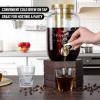 imageZulay Kitchen 1 Gallon Cold Brew Coffee Maker  Large Iced Tea ampamp Cold Brew Pitcher with ExtraThick Glass ampamp Stainless Steel Infuser  Drink ampamp Beverage Dispenser Jar with Airtight Lid ampamp Spout BlackRoyal Gold