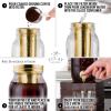 imageZulay Kitchen 1 Gallon Cold Brew Coffee Maker  Large Iced Tea ampamp Cold Brew Pitcher with ExtraThick Glass ampamp Stainless Steel Infuser  Drink ampamp Beverage Dispenser Jar with Airtight Lid ampamp Spout BlackGold
