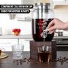 imageZulay Kitchen 1 Gallon Cold Brew Coffee Maker  Large Iced Tea ampamp Cold Brew Pitcher with ExtraThick Glass ampamp Stainless Steel Infuser  Drink ampamp Beverage Dispenser Jar with Airtight Lid ampamp Spout BlackRadiant Silver