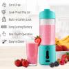 imageZulay Kitchen 18 oz Personal Blenders that Crush Ice  USBC Rechargeable Cordless Travel Blender  Portable Smoothie Blender On the Go Frozen Fruits ampamp Veggies with 6 Sharp Blades Light BlueOcean Aqua