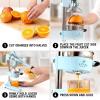 imageZulay Kitchen CastIron Orange Juice Squeezer  HeavyDuty EasytoClean Professional Citrus Juicer  Durable Stainless Steel Lemon Squeezer  Manual Citrus Press ampamp Orange Squeezer Light GreenBlue