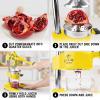 imageZulay Kitchen CastIron Orange Juice Squeezer  HeavyDuty EasytoClean Professional Citrus Juicer  Durable Stainless Steel Lemon Squeezer  Manual Citrus Press ampamp Orange Squeezer Light GreenBright Yellow