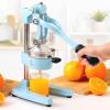 imageZulay Kitchen CastIron Orange Juice Squeezer  HeavyDuty EasytoClean Professional Citrus Juicer  Durable Stainless Steel Lemon Squeezer  Manual Citrus Press ampamp Orange Squeezer Light GreenBlue
