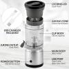 imageZulay Kitchen Juice Vortex Lemon ampamp Orange Juicer  Electric Citrus Squeezer ampamp Presser  Rechargeable Juicer Machine  Wireless Portable Juicer  USB Charger ampamp Cleaning Brush Included BlackSilverBlackSilver