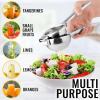 imageZulay Kitchen Lemon Squeezer Stainless Steel  Premium Quality Heavy Duty Solid Metal Squeezer Bowl  Large Manual Citrus Press Juicer and Lime Squeezer Stainless SteelSilver
