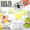 imageZulay Kitchen Lemon Squeezer Stainless Steel  Premium Quality Heavy Duty Solid Metal Squeezer Bowl  Large Manual Citrus Press Juicer and Lime Squeezer Stainless SteelSilver