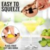 imageZulay Kitchen Lemon Squeezer Stainless Steel  Premium Quality Heavy Duty Solid Metal Squeezer Bowl  Large Manual Citrus Press Juicer and Lime Squeezer Stainless SteelRose Gold