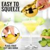 imageZulay Kitchen Lemon Squeezer Stainless Steel  Premium Quality Heavy Duty Solid Metal Squeezer Bowl  Large Manual Citrus Press Juicer and Lime Squeezer Stainless SteelGold