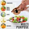 imageZulay Kitchen Lemon Squeezer Stainless Steel  Premium Quality Heavy Duty Solid Metal Squeezer Bowl  Large Manual Citrus Press Juicer and Lime Squeezer Stainless SteelRose Gold