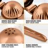 imageZulay Kitchen Lemon Squeezer Stainless Steel  Premium Quality Heavy Duty Solid Metal Squeezer Bowl  Large Manual Citrus Press Juicer and Lime Squeezer Stainless SteelRose Gold