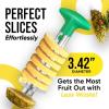 imageZulay Kitchen Pineapple Corer and Slicer Tool  Stainless Steel Pineapple Cutter for Easy Core Removal ampamp Slicing  Super Fast Pineapple Slicer and Corer Tool Saves you Time GrayDark Green