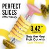 imageZulay Kitchen Pineapple Corer and Slicer Tool  Stainless Steel Pineapple Cutter for Easy Core Removal ampamp Slicing  Super Fast Pineapple Slicer and Corer Tool Saves you Time GrayPink