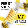 imageZulay Kitchen Pineapple Corer and Slicer Tool  Stainless Steel Pineapple Cutter for Easy Core Removal ampamp Slicing  Super Fast Pineapple Slicer and Corer Tool Saves you Time GrayIvory