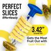 imageZulay Kitchen Pineapple Corer and Slicer Tool  Stainless Steel Pineapple Cutter for Easy Core Removal ampamp Slicing  Super Fast Pineapple Slicer and Corer Tool Saves you Time GrayRoyal Blue