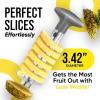 imageZulay Kitchen Pineapple Corer and Slicer Tool  Stainless Steel Pineapple Cutter for Easy Core Removal ampamp Slicing  Super Fast Pineapple Slicer and Corer Tool Saves you Time GrayGray