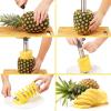 imageZulay Kitchen Pineapple Corer and Slicer Tool  Stainless Steel Pineapple Cutter for Easy Core Removal ampamp Slicing  Super Fast Pineapple Slicer and Corer Tool Saves you Time GrayGray