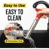 imageZulay Kitchen Pineapple Corer and Slicer Tool  Stainless Steel Pineapple Cutter for Easy Core Removal ampamp Slicing  Super Fast Pineapple Slicer and Corer Tool Saves you Time GrayCardinal Ruby Red
