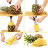 imageZulay Kitchen Pineapple Corer and Slicer Tool  Stainless Steel Pineapple Cutter for Easy Core Removal ampamp Slicing  Super Fast Pineapple Slicer and Corer Tool Saves you Time GrayBlack