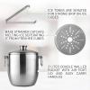imageZulay Kitchen Stainless Steel DoubleWall Insulated Ice Bucket Kit  3 Liter