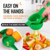 imageZulay Premium Quality Metal Orange Squeezer Citrus Juicer Manual Press for Extracting the Most Juice Possible  Orange Juicer OrangeGreen