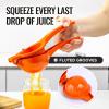 imageZulay Premium Quality Metal Orange Squeezer Citrus Juicer Manual Press for Extracting the Most Juice Possible  Orange Juicer OrangeOrange