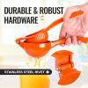 imageZulay Premium Quality Metal Orange Squeezer Citrus Juicer Manual Press for Extracting the Most Juice Possible  Orange Juicer OrangeOrange