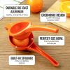 imageZulay Premium Quality Metal Orange Squeezer Citrus Juicer Manual Press for Extracting the Most Juice Possible  Orange Juicer OrangeOrange