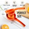 imageZulay Premium Quality Metal Orange Squeezer Citrus Juicer Manual Press for Extracting the Most Juice Possible  Orange Juicer OrangeOrange