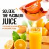 imageZulay Premium Quality Metal Orange Squeezer Citrus Juicer Manual Press for Extracting the Most Juice Possible  Orange Juicer OrangeOrange