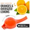 imageZulay Premium Quality Metal Orange Squeezer Citrus Juicer Manual Press for Extracting the Most Juice Possible  Orange Juicer OrangeOrange