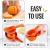 imageZulay Premium Quality Metal Orange Squeezer Citrus Juicer Manual Press for Extracting the Most Juice Possible  Orange Juicer OrangeOrange