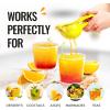 imageZulay Premium Quality Metal Orange Squeezer Citrus Juicer Manual Press for Extracting the Most Juice Possible  Orange Juicer OrangeYellow